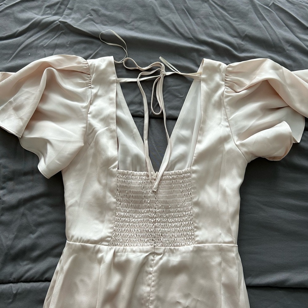 Petal & Pup Cream Backless Dress - Picture 4 of 6